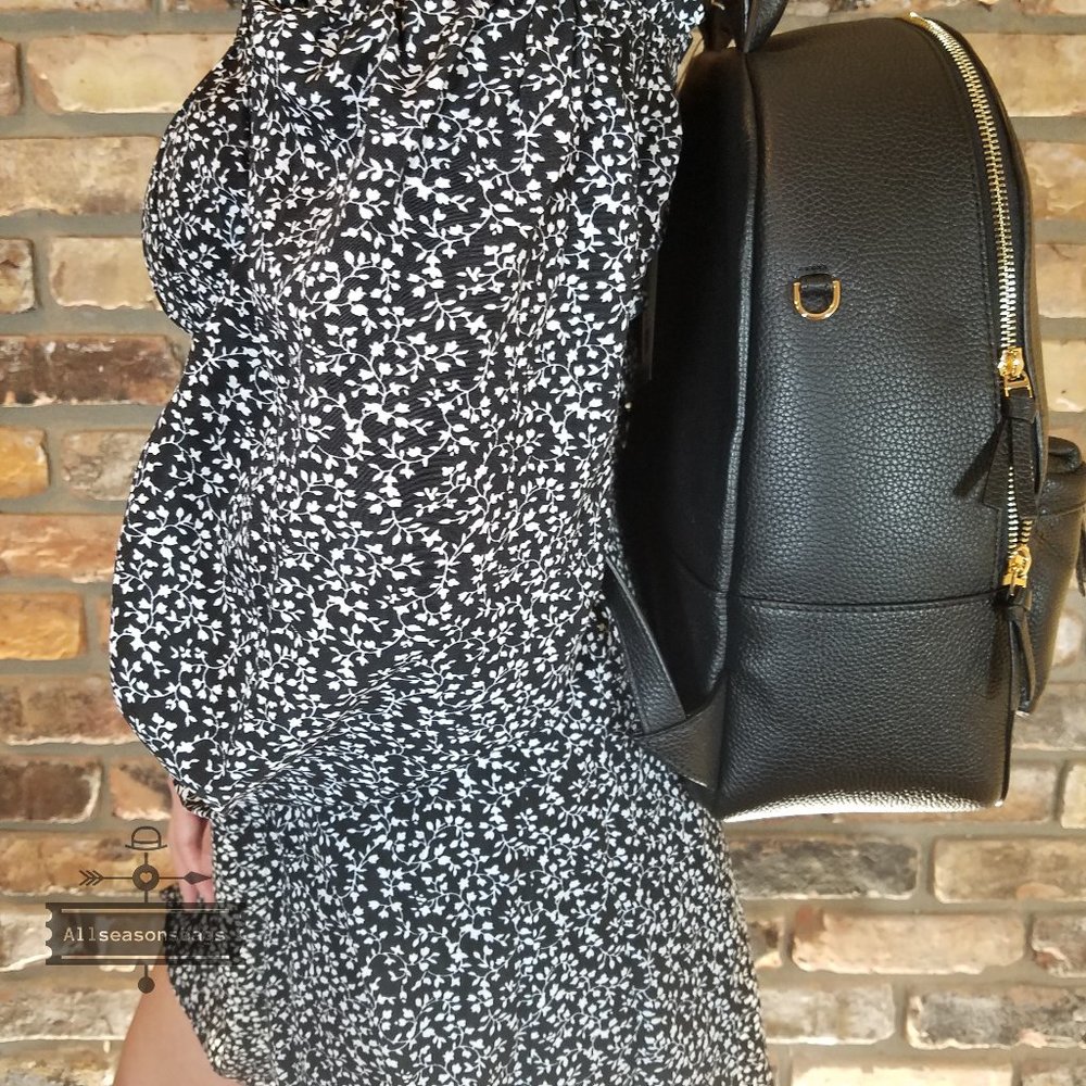 Tory Burch Thea Large Black Backpack - Picture 6 of 9